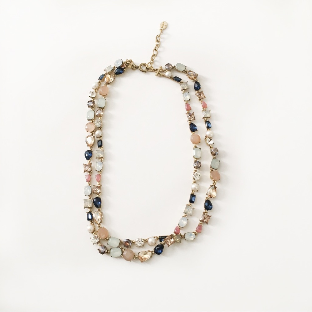 MIXED STONE STATEMENT NECKLACE